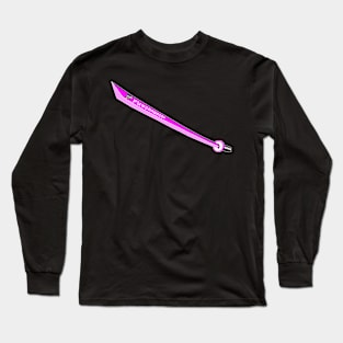 Katana with Blank Text, v. Code Magenta Pink Long Sleeve T-Shirt